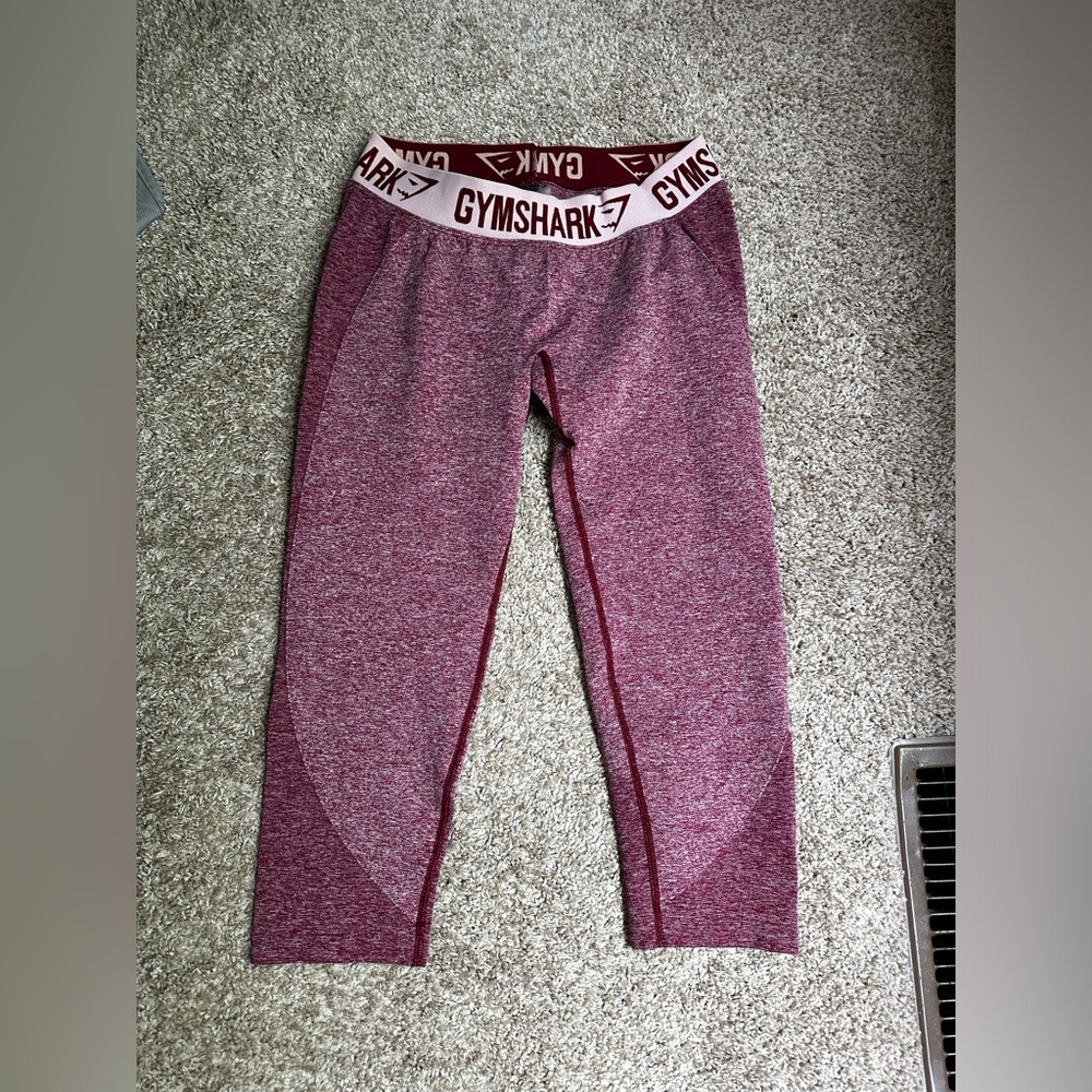 Gymshark Flex Cropped legging, medium - beet red